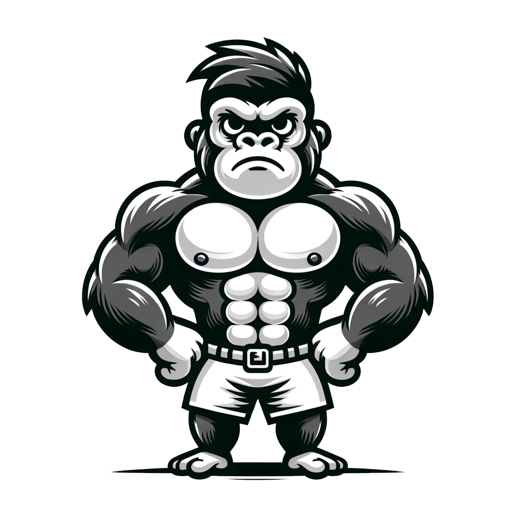 Stoic Gorilla Standout Fitness Pose